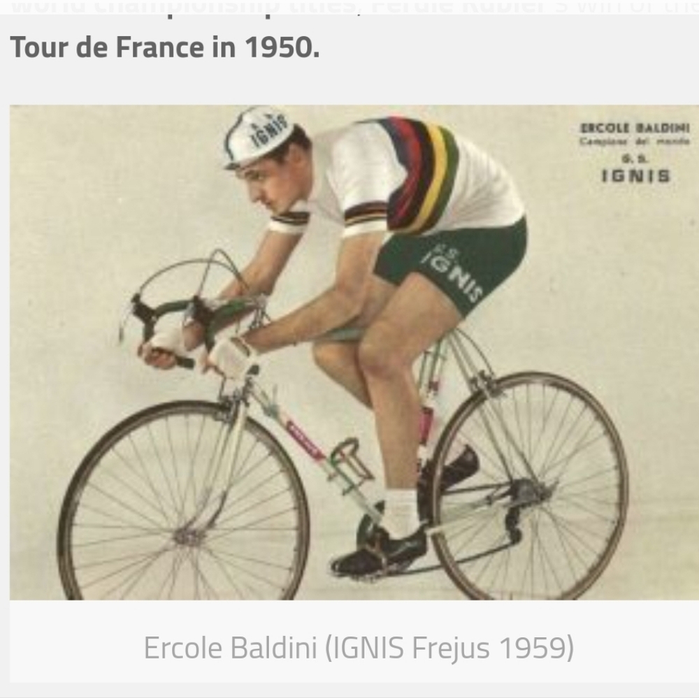 FREJUS Tour de France, Campagnolo Record 1st gen, 59cm (mid 1960s) - Picture 2 of 2